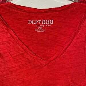 Dept 222 Red Luxey Tee
